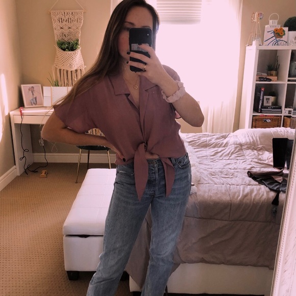 mod ref - lavender blouse - Picture 2 of 2